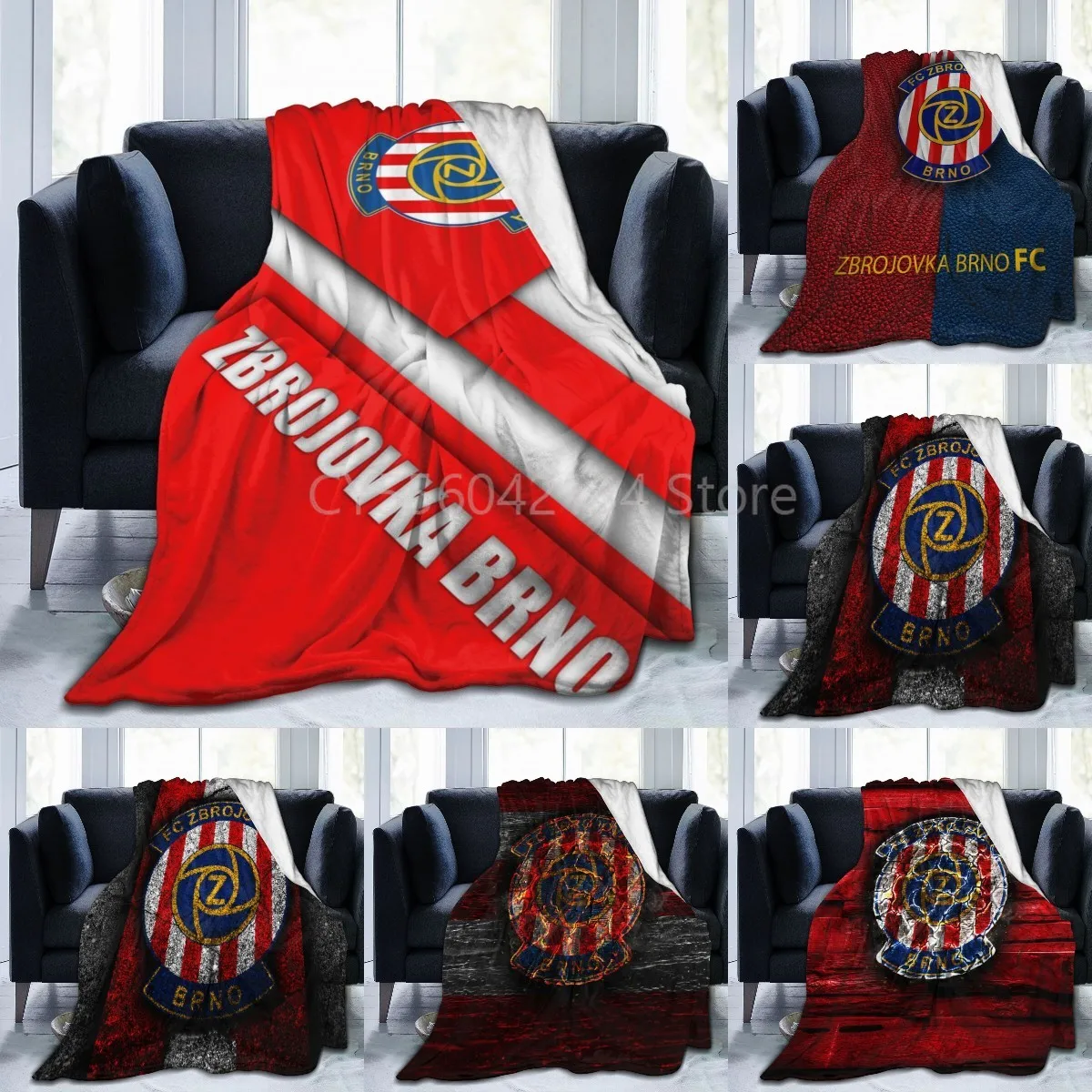 

Brno Logo Super Soft Flannel Bed Blanket Perfect Home Decor for Couch Chair Sofa Living Room