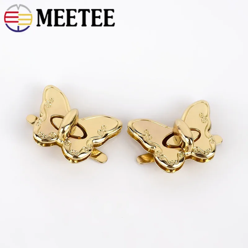 Meetee 2 шт./4 шт. сумка с металлическими замками и пряжкой модный закручивающийся