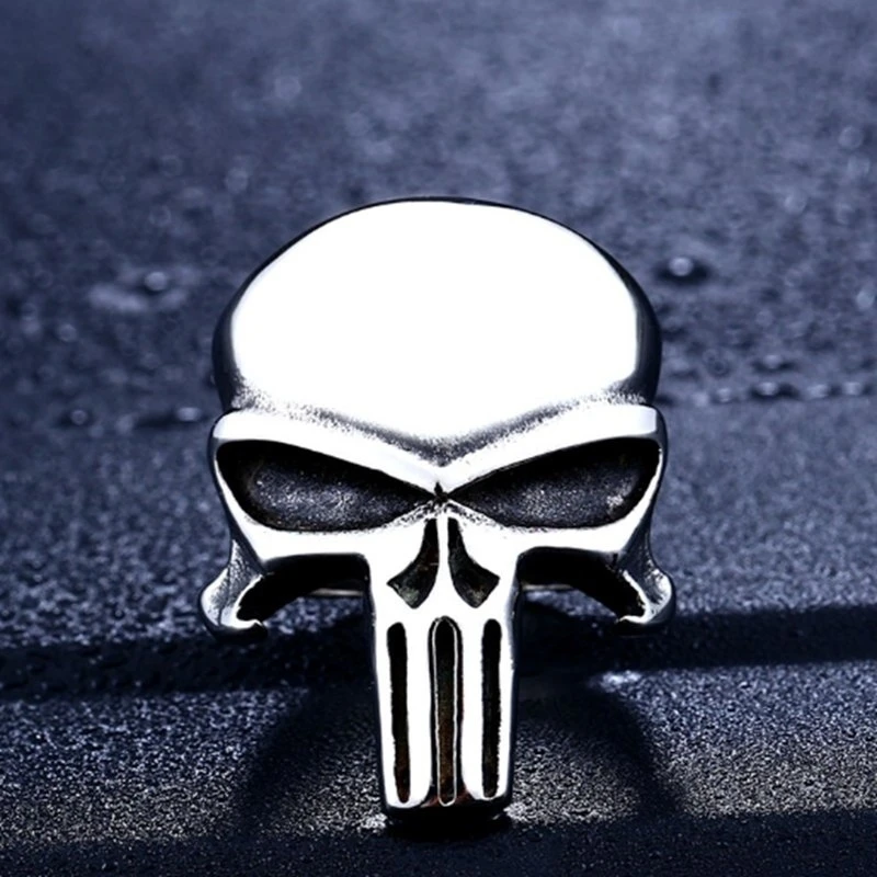 

Iron warrior video jewelry Punisher ring personality men's alloy ring