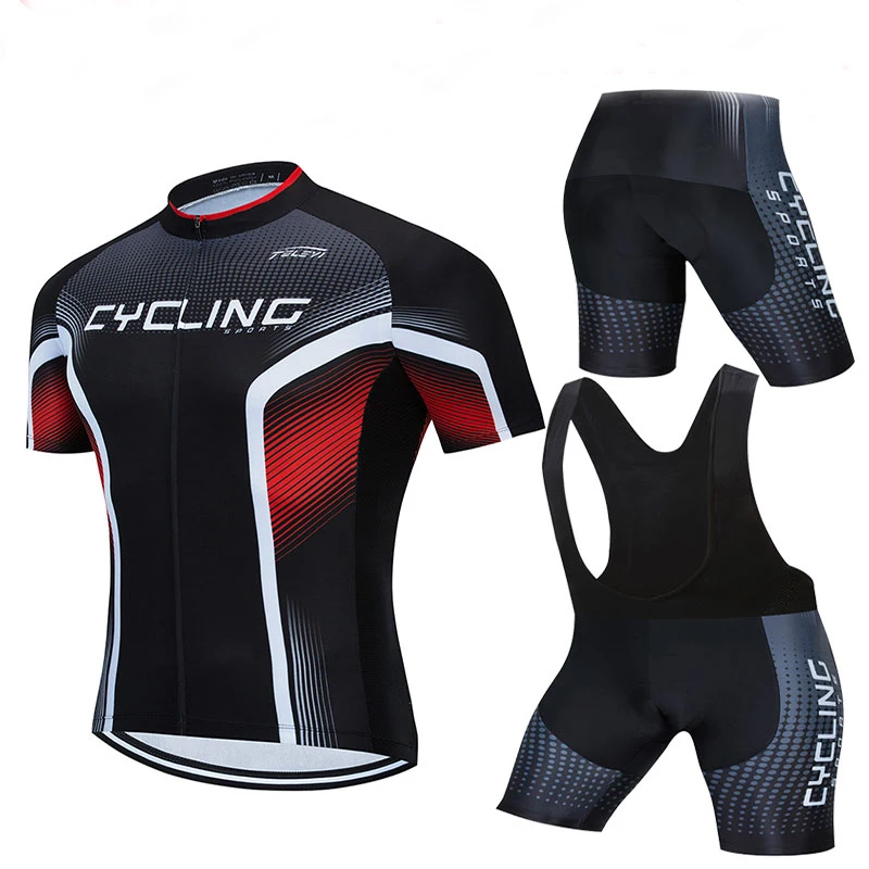 

2021 Team cycling jersey men cycling set Maillot Ropa Ciclismo Jersey Men Summer Bike Jersey Set Bike Bicycle Wear MTB