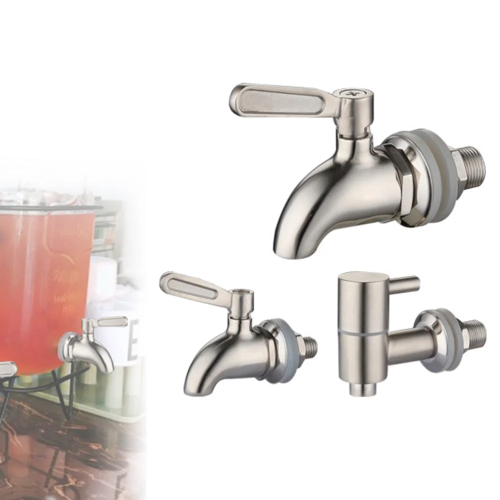 

1PC Stainless Steel Bucket Beverages Boiling Water Bucket Jar Anti-rust Beer Taps for