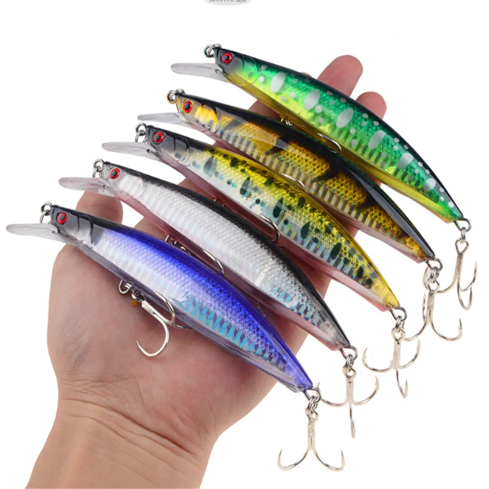 

1PCS Hard Minnow Fishing Lure Laser Hard Bait 13cm 23g Sinking Fishing Wobbler 3D Eyes Crankbait For Trout Bass Carp Lure Pesca