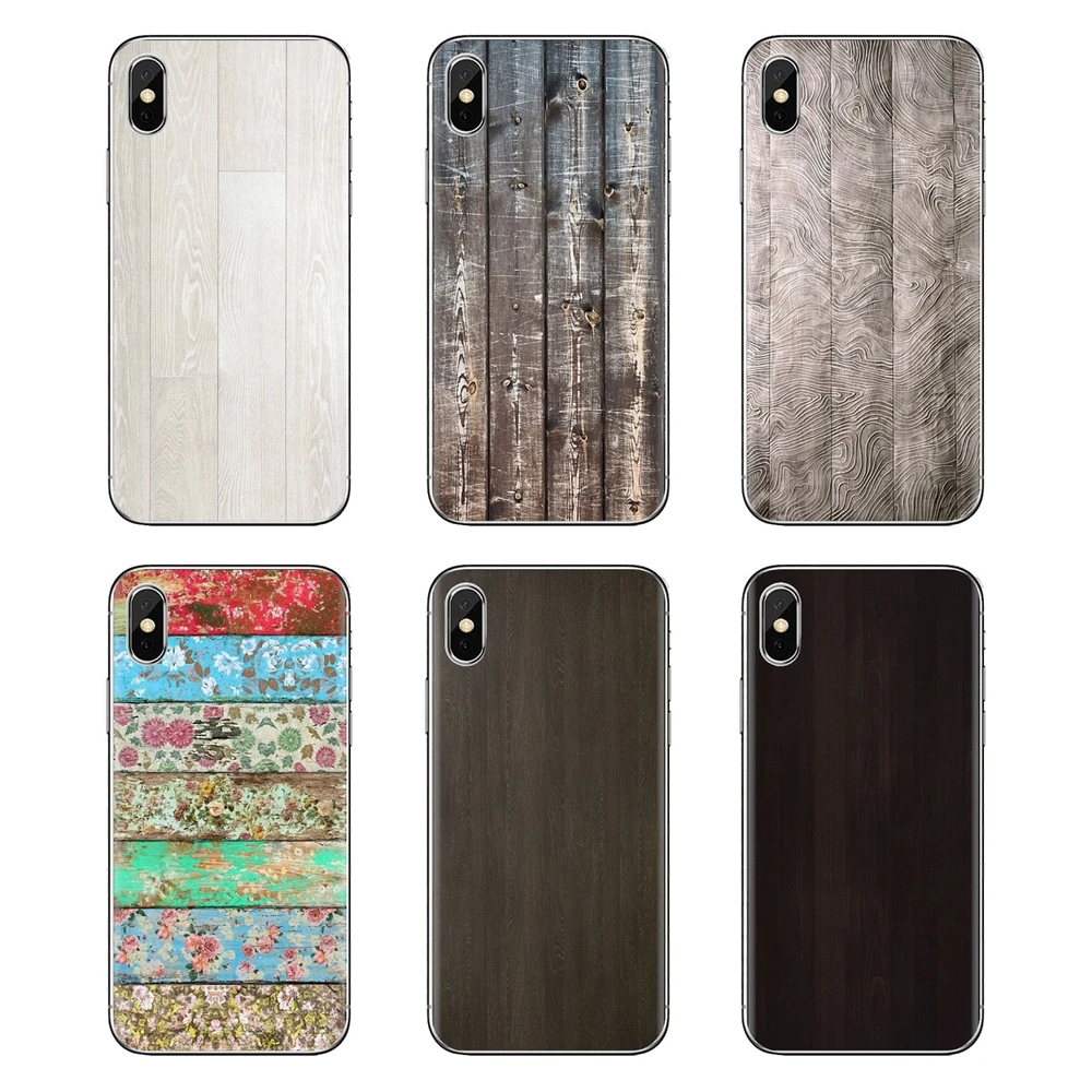 For Samsung Galaxy S3 S4 S5 Mini S6 S7 Edge S8 S9 S10 Plus Note 3 4 5 8 9 Colorful Wooden Wood grain design Art TPU Cases Covers |
