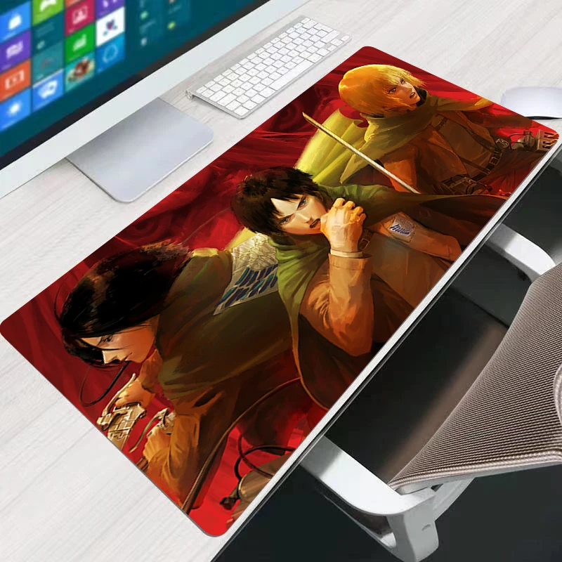 

Attack On Titan Mouse pad gaming accessories speed keyboard desk mat mini pc non-slip office desktop gamer keyboard mousepad
