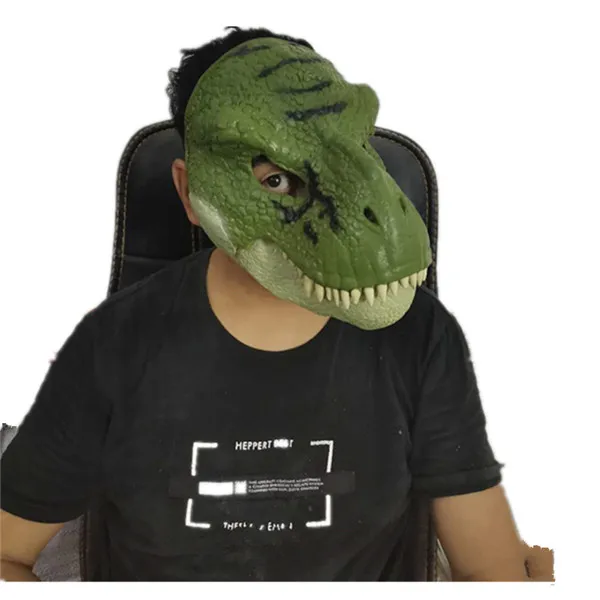 Мир динозавров Маска с открывающейся челюстью тираннозавр рекс Хэллоуин Косплей