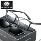 Ретро очки по рецепту мужские бифокальные прогрессивные очки для близорукости мужские прозрачные оптические поляризованные магнитные солнцезащитные очки с клипсой