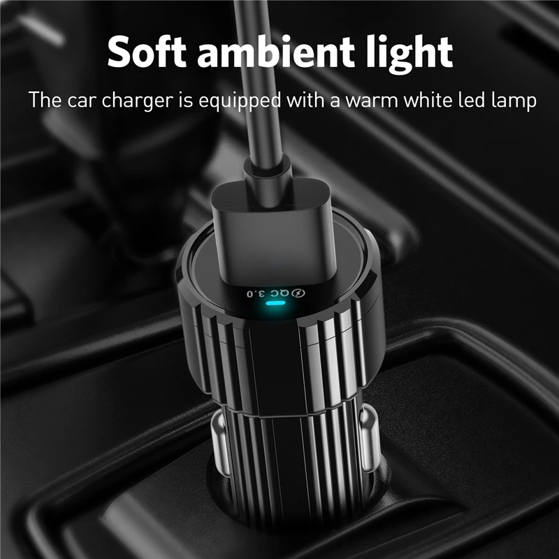 Автомобильное зарядное устройство Lovebay мини-USB-адаптер со светодиодным дисплеем