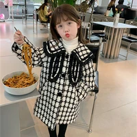 girls babys kids coat jacket outwear 2022 fashion thicken spring autumn cotton outdoor comfortable formal overcoat toddler chil