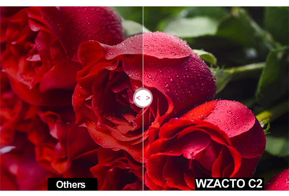 WZATCO C2 1920*1080P Full HD 45 градусов Цифровой keystone светодиодный проектор android 9,0 Wifi дополнительный портативный домашний проектор