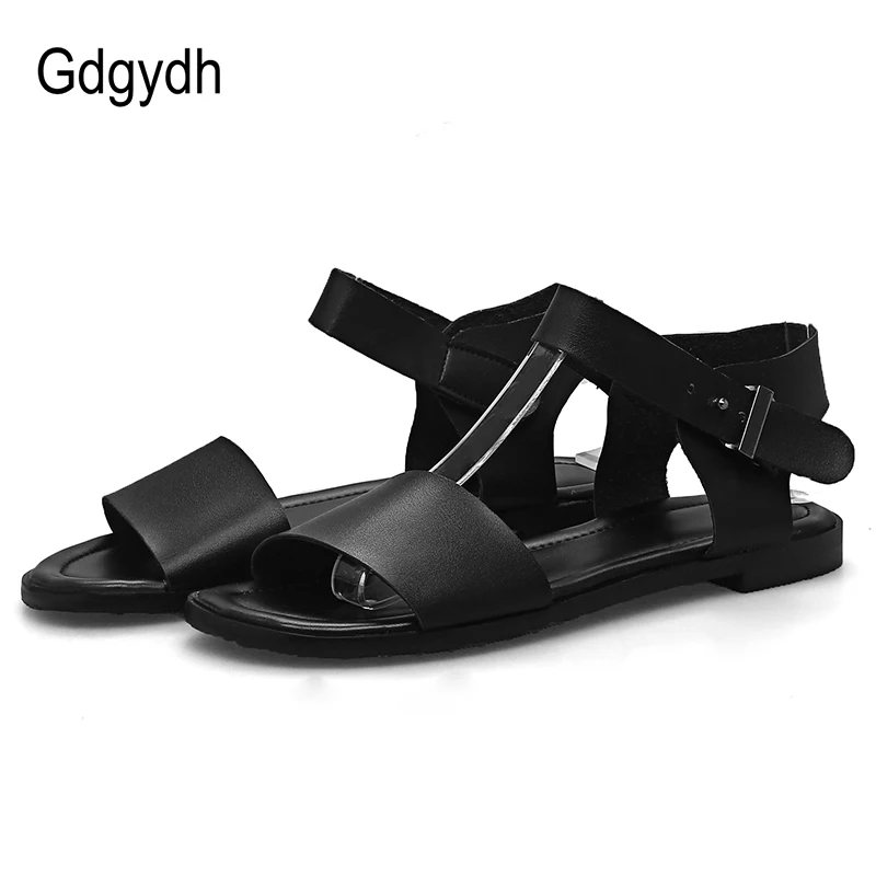 Gdgydh/Модная обувь на плоской подошве с пряжкой Женские сандалии Новинка 2021 года