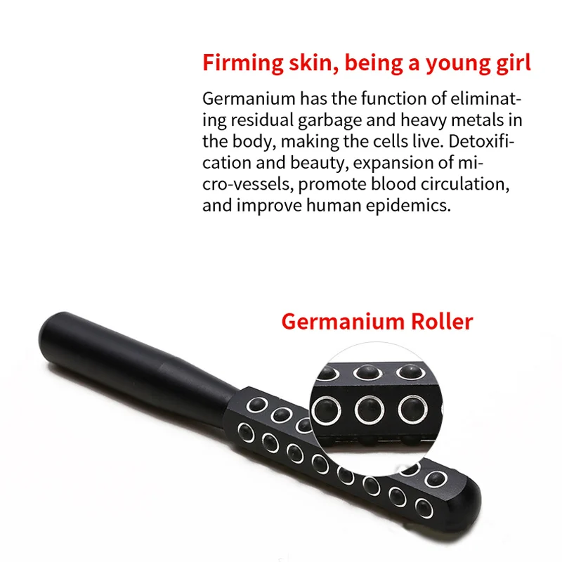 Роликовый массажер для лица устройство массажа 40 ГЕРМАНИЕВЫХ камней подтяжки
