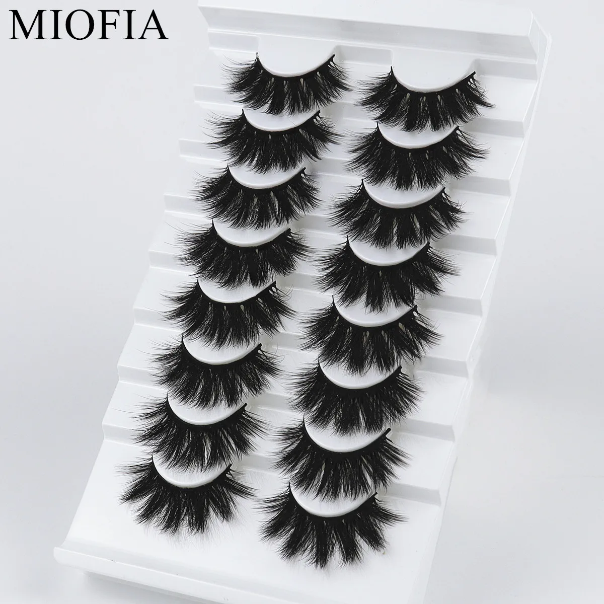 3D накладные ресницы MIOFIA 5/8 пар натуральных ресниц объемные драматические для