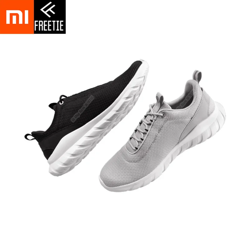 Xiaomi Mijia Youpin FREETIE 39-44 плюс размер Мужская Спортивная обувь легкая дышащая вязание город кроссовки для спорта на открытом воздухе