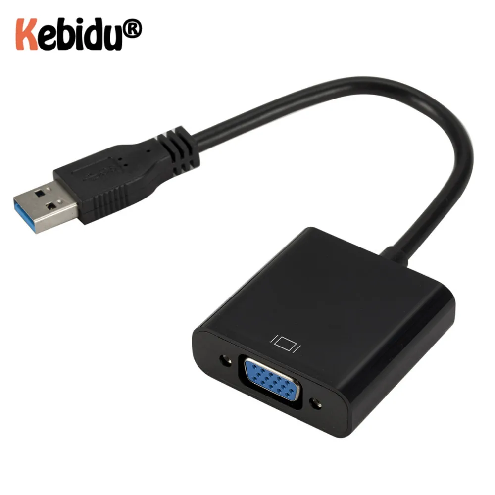 Адаптер Kebidumei с USB 3 0 на VGA внешняя видеокарта мультидисплей конвертер для ПК