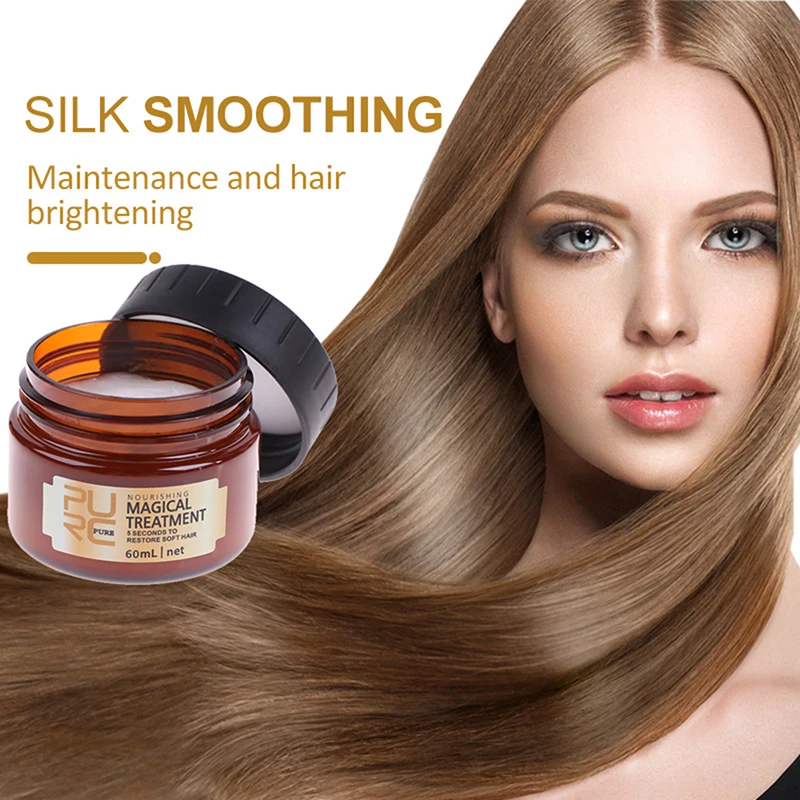 Magical Hair Mask Conditioner Scalp Treatment 5 Seconds Effectively Repair Damage & Restore Soft Smooth | Красота и здоровье