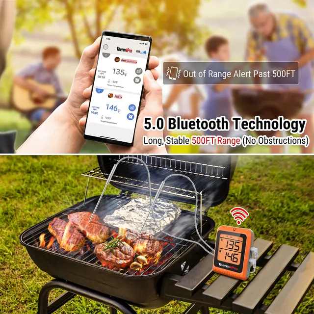 ThermoPro TP20C Backlight 150M Wireless Digital Kitchen Thermometer For  Oven BBQ Milk Meat Thermometer With Timer - AliExpress