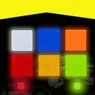 Наклейка на обод колеса автомобиля светоотражающие предупреждающие полосы, 6 шт.