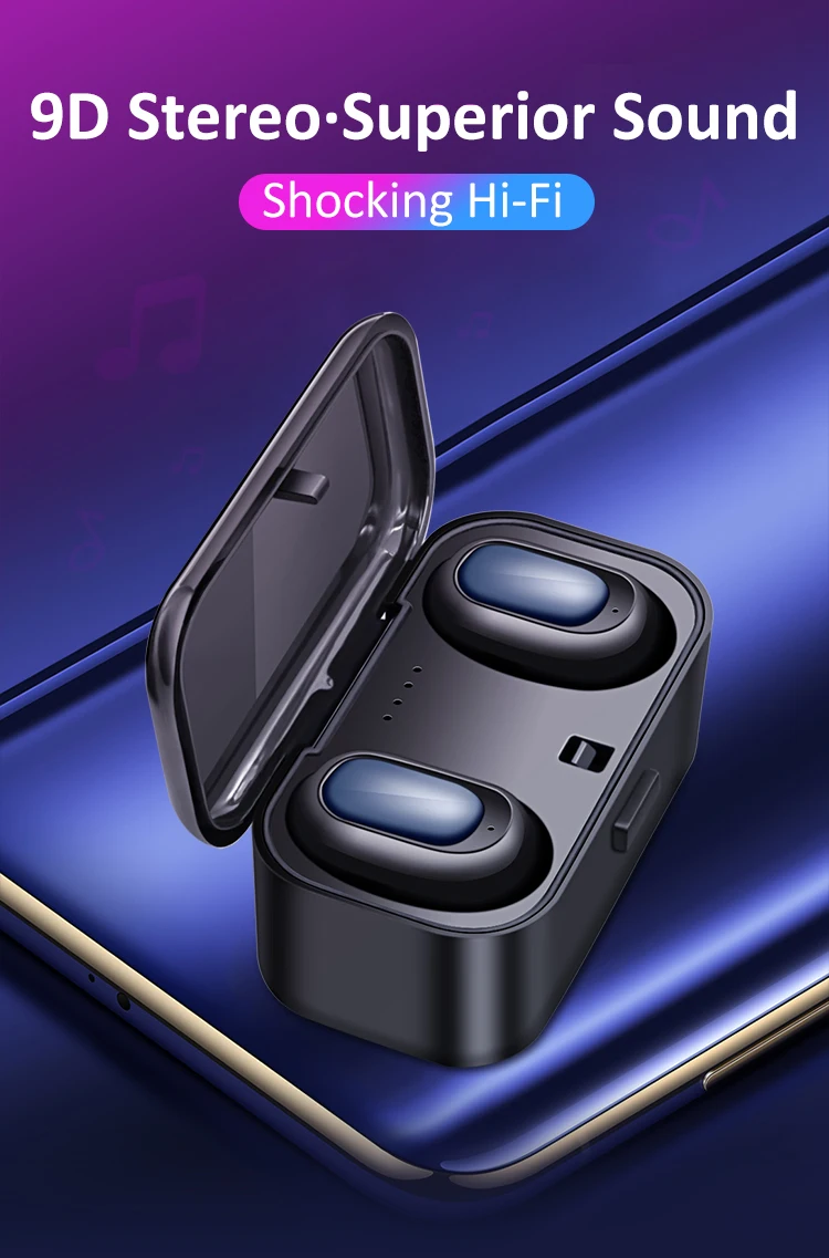 TWS беспроводные Bluetooth наушники 9D super bass стерео HIFI звук шумоподавление Mic Mi наушники Handsfree музыкальные наушники pk HBQ