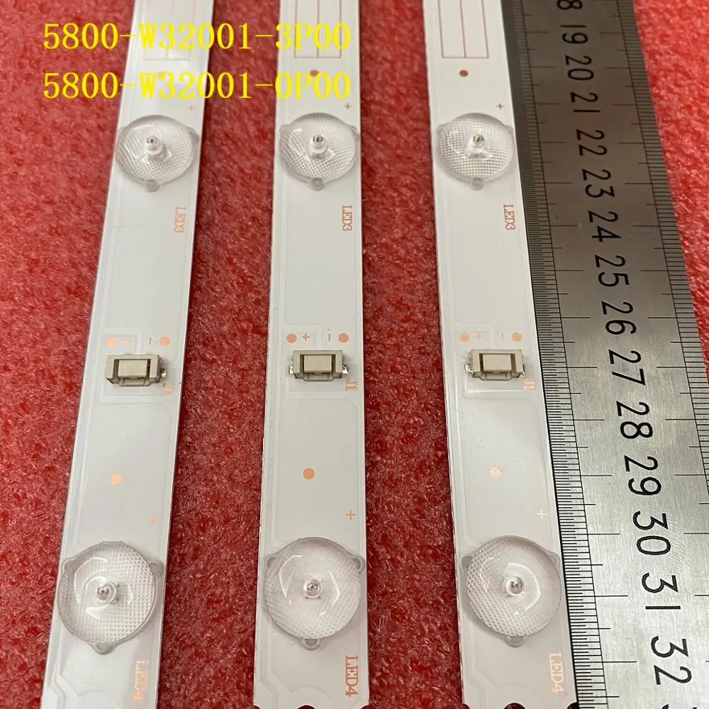 3 шт./компл. светодиодный подсветка полосы для Skyworth 32E3500 32E360E 7H4A73324C 32X3000 32E3000 32HX4003