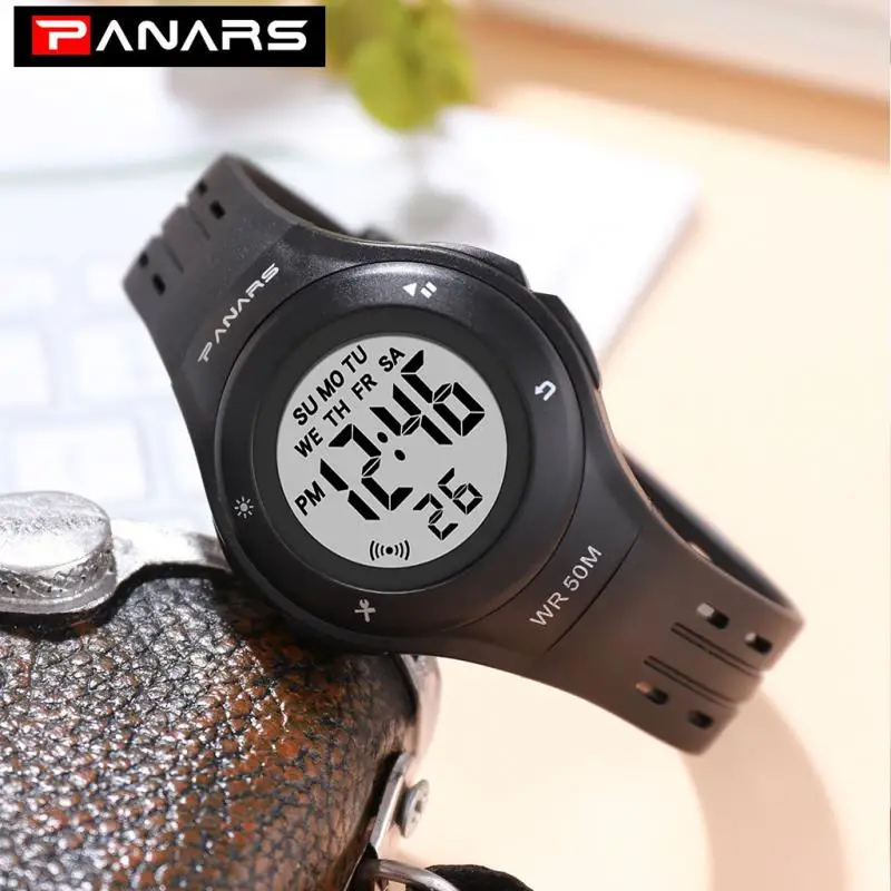 Женские электронные спортивные часы повседневные водонепроницаемые цифровые