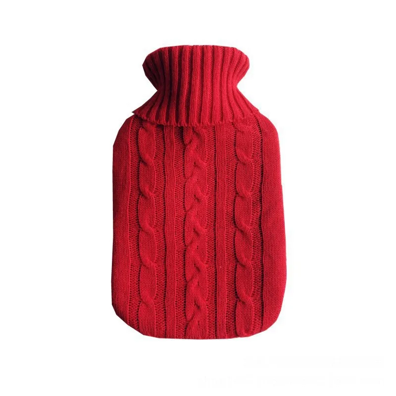 

Winter 2000 Ml Water Injection Hot Water Bag Knitted Cloth Cover With Water Filling And Hand Warming