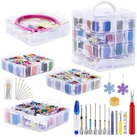 lmdz embroidery starter kit punch needle tool and supplies including embroidery punch needle 150 color embroidery floss cross