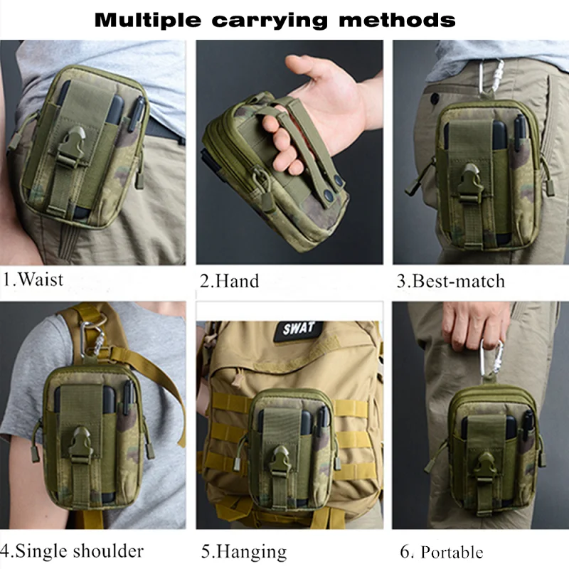 Men Waist Bag Canvas Fanny Pack Belt Phone Drop Leg Bags Military Zipper Waterproof Packs 6.8 inch Cellphone Bum | Багаж и сумки