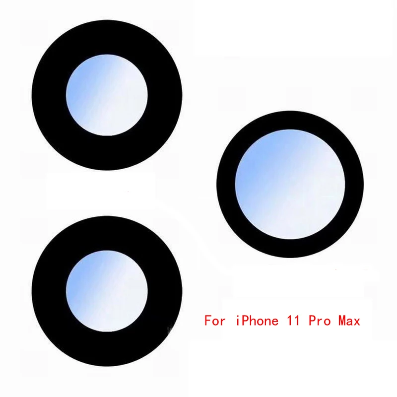 ZONBEMA 500 шт. для iPhone 6 7 8 Plus X XR XS 11 Pro Max задняя камера стеклянный объектив с наклейкой