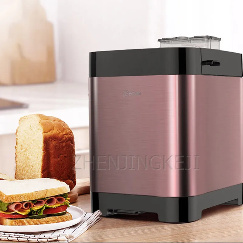 

220V Small Home Bread Machine Multifunction Fully Automatic Knead Dough Fermentation Intelligent Pork Floss Breakfast Machine
