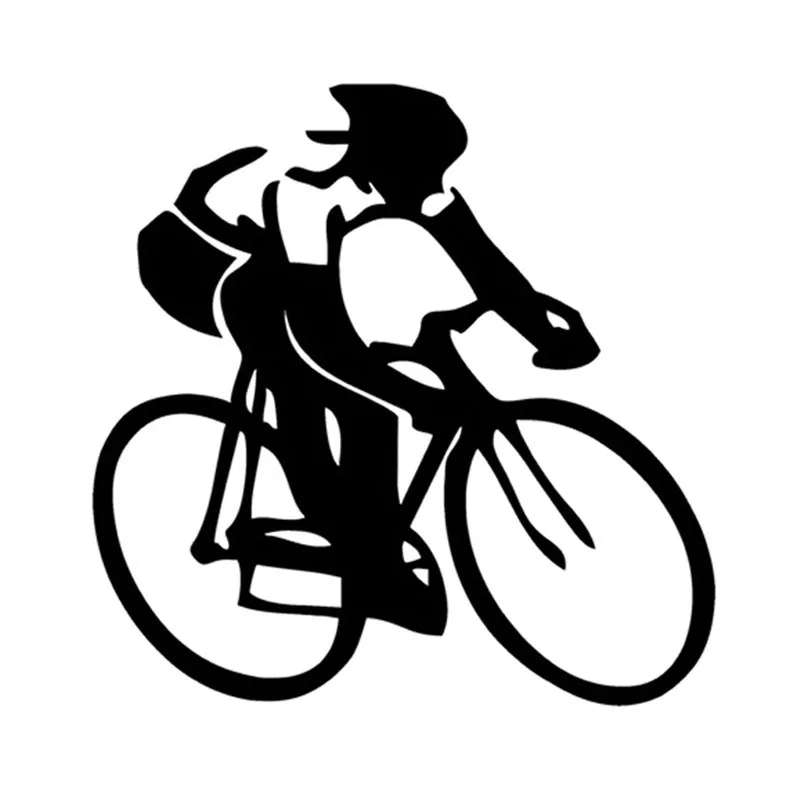 

LLY-1633 Classics Car Sticker Cycling Athletes Decal PVC Creative Auto Decoration Accessories Waterproof Sunscreen Stickers