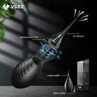 vsgo xl large air blower rubber dust blaster rocket lens cleaner for dslr video camera optical clean