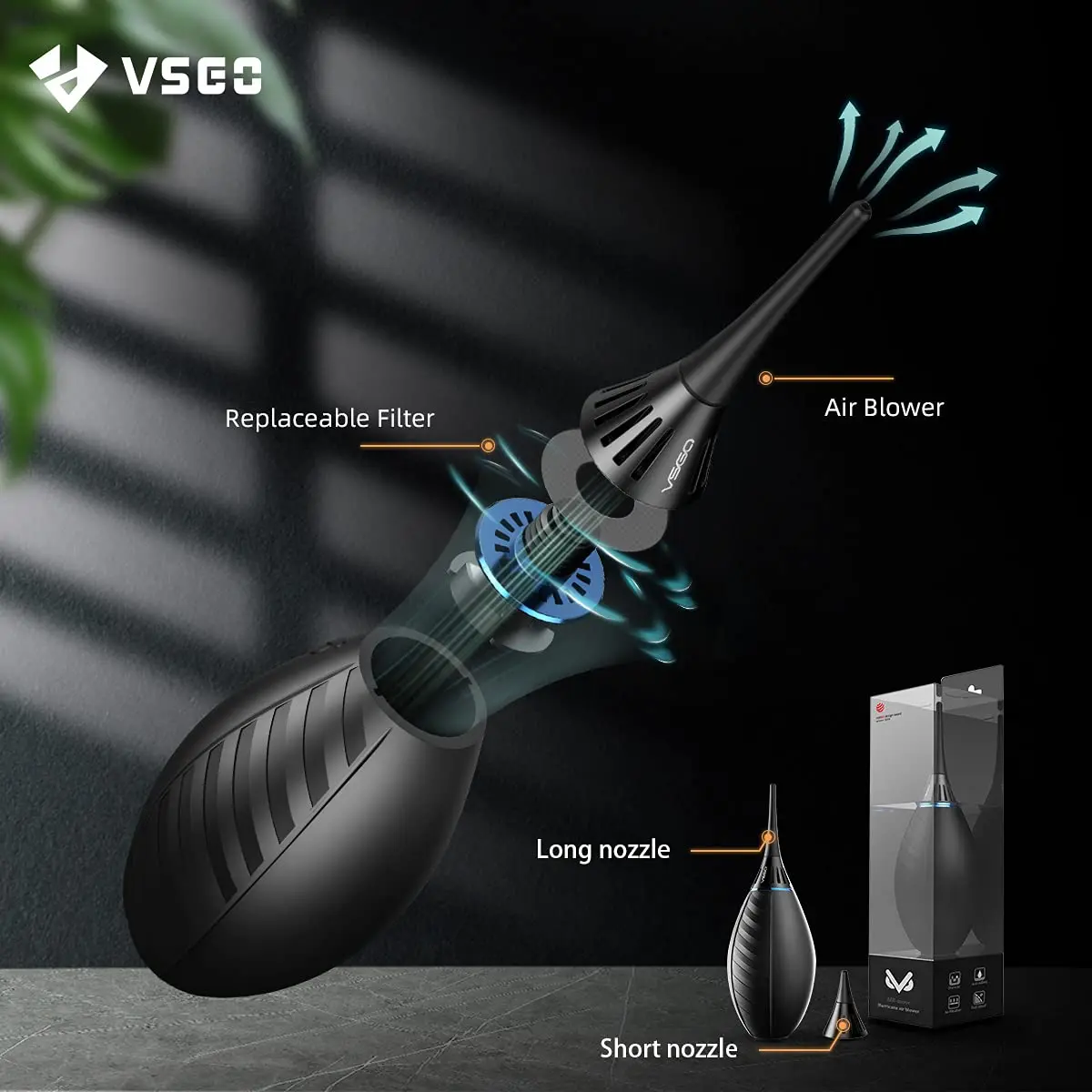Soprador de ar Limpador de Lente de Foguete Blaster para Poeira Câmera de Vídeo Grande Vsgo Dslr Limpeza Óptica xl