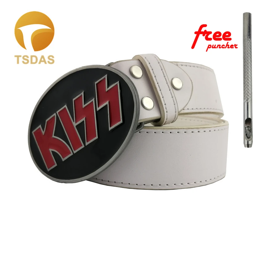 

Fashion Kiss Metal Belt Buckle With Black Coating Suitable 3.8-4cm Width Belt Men Jeans accessories Classic Gifts