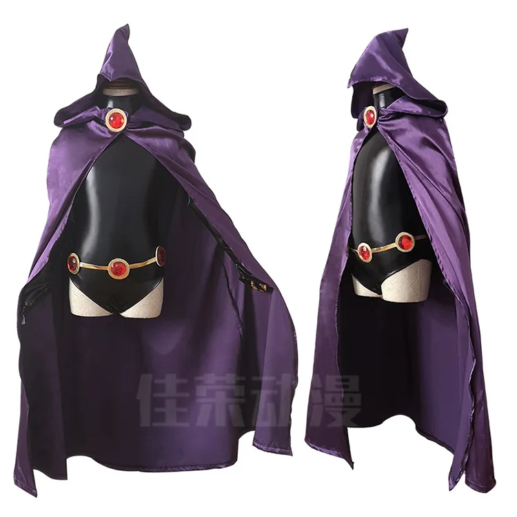 

Ye's Halloween Anime Free shipping The Witch Robe The Purple Wizard Magic Girl Boy Kid Adult Titans Cosplay Costume