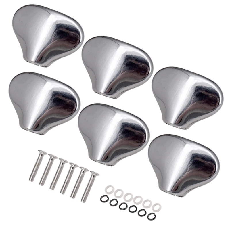 

6Pcs Guitar Tuning Peg Caps Tuners Machine Head Replacement Tuner Buttons Handle Guitar Accessories
