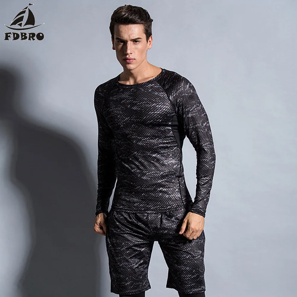 Мужская Спортивная Футболка FDBRO футболка для бега фитнеса баскетбола футбола