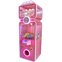 hot selling children adults amusement coin operated prize gift game machine kids candy elastic balls capsule toy vending machine