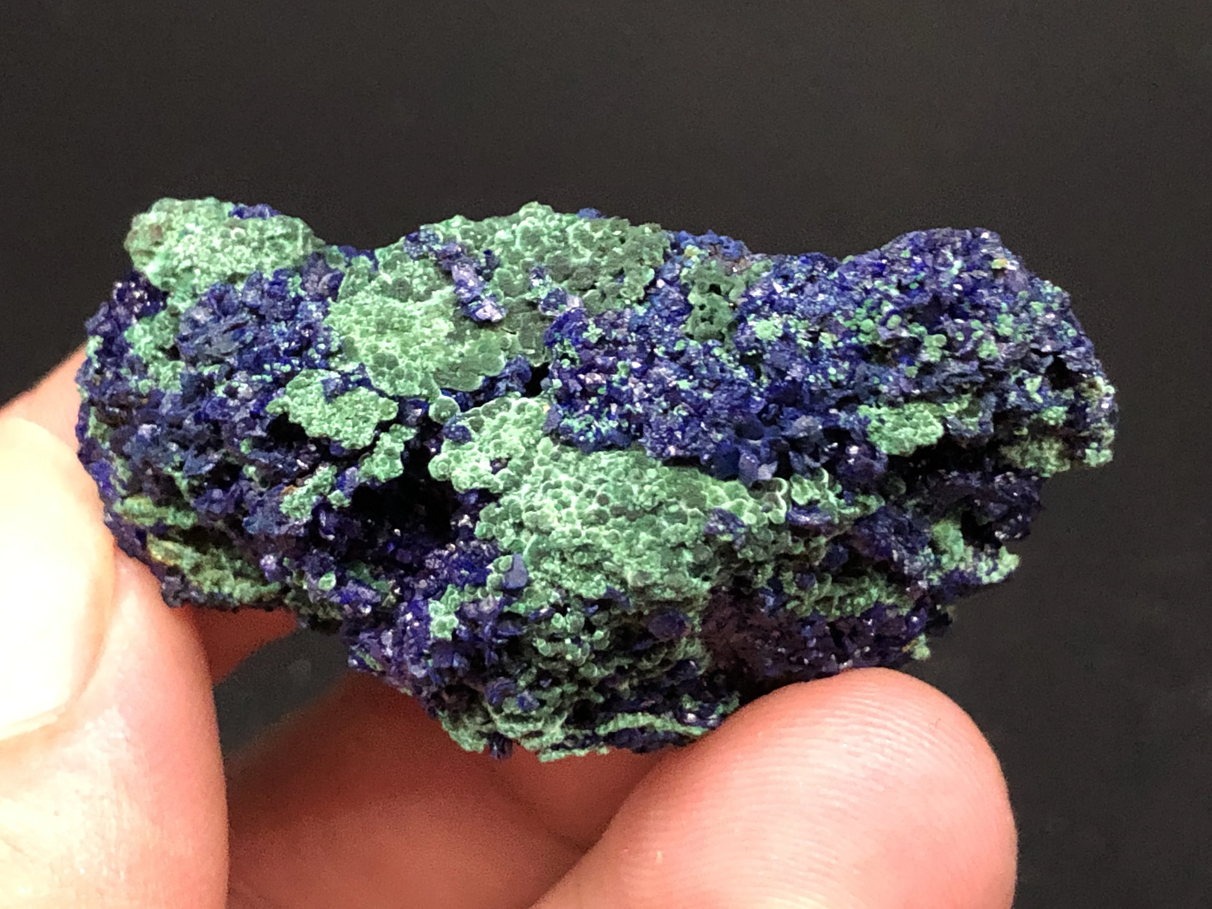 

34.8Samples of natural azurite and Malachite crystal minerals