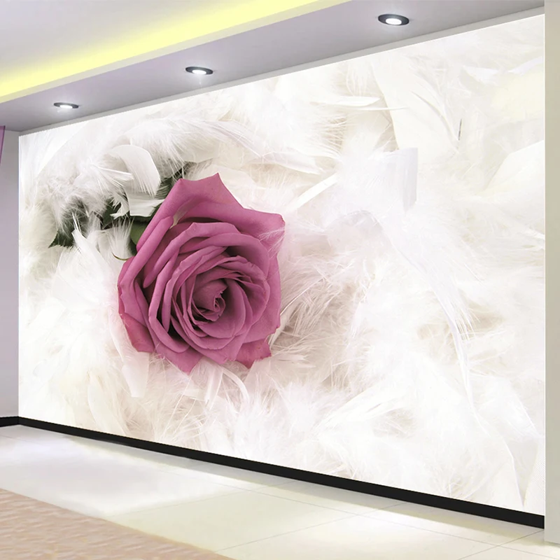 Настенная роспись на заказ современная модная картина с изображением роз цветов