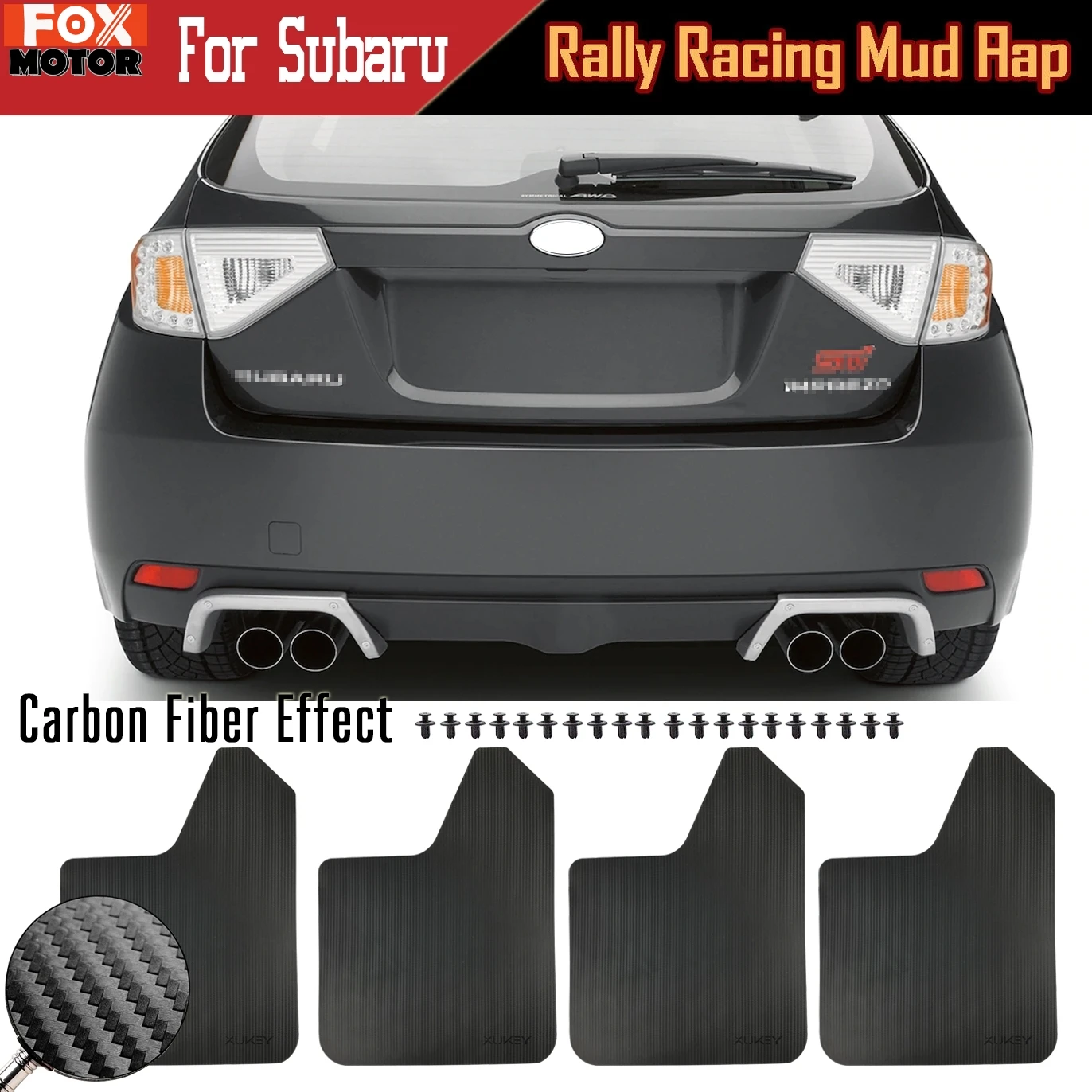 4x Брызговики для Subaru Justy Legacy B4 Touring Wagon Liberty GT Impreza RX GX LX WRX STI XV|Грязезащита| |