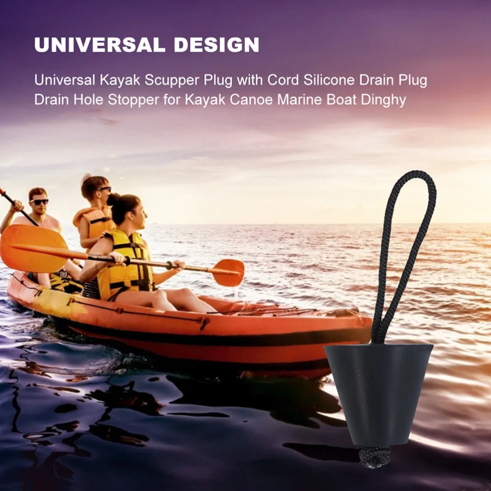 

8 Pcs Silicone Kayak Scupper Plugs Practical Canoe Drain Holes Stoppers