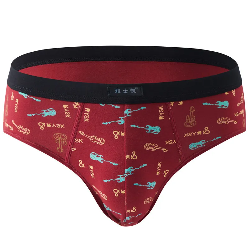 Мужское нижнее белье из дышащего хлопка однотонное 100% с треугольным вырезом