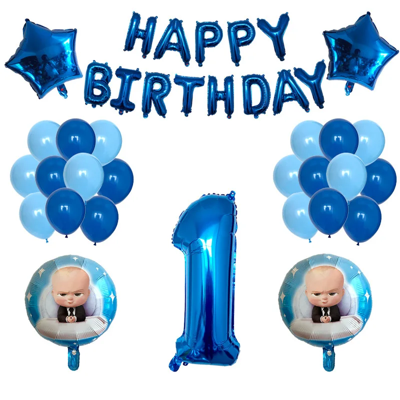 

Blue Letter Happy Birthday Balloon Birthday Party Decoration Kids Adult Foil Balloon Alphabet Baloons Latex Ballon Helium Decor