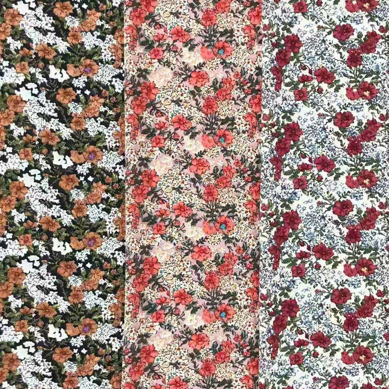 

2020 New Arrivals Korean Chic Chiffon Dress Female Hit Color Floral Print Long-sleeved High Waist Dresses Temperament Robe