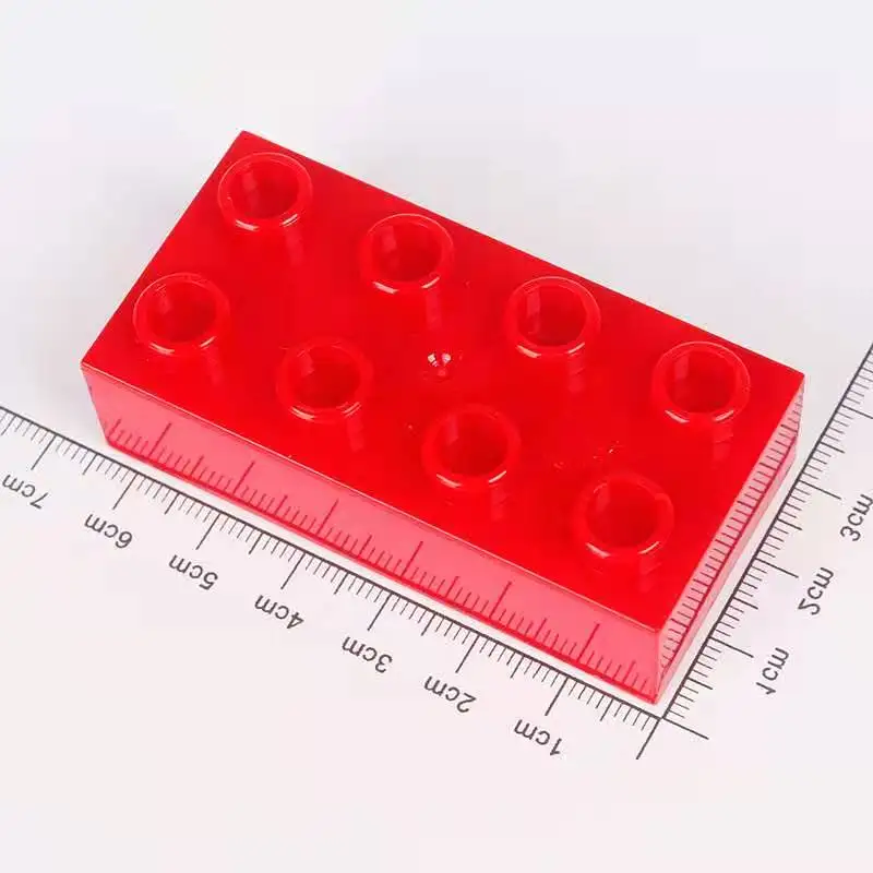 

10Pcs Big Size Building Blocks Compatible Large Thick Bricks 2*4 Dots MOC DIY Educational Creative Toys for Children Kids Gift