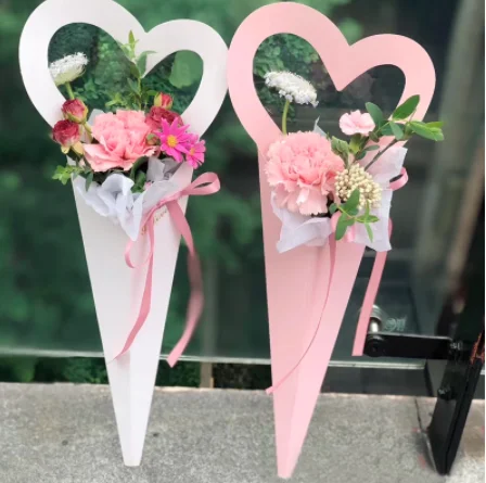 

9Pcs Paperboard Wrapping Paper For Single Flower Packaging Gift Cases Packing Boxes Portable Gift Boxes Bouquet Packing