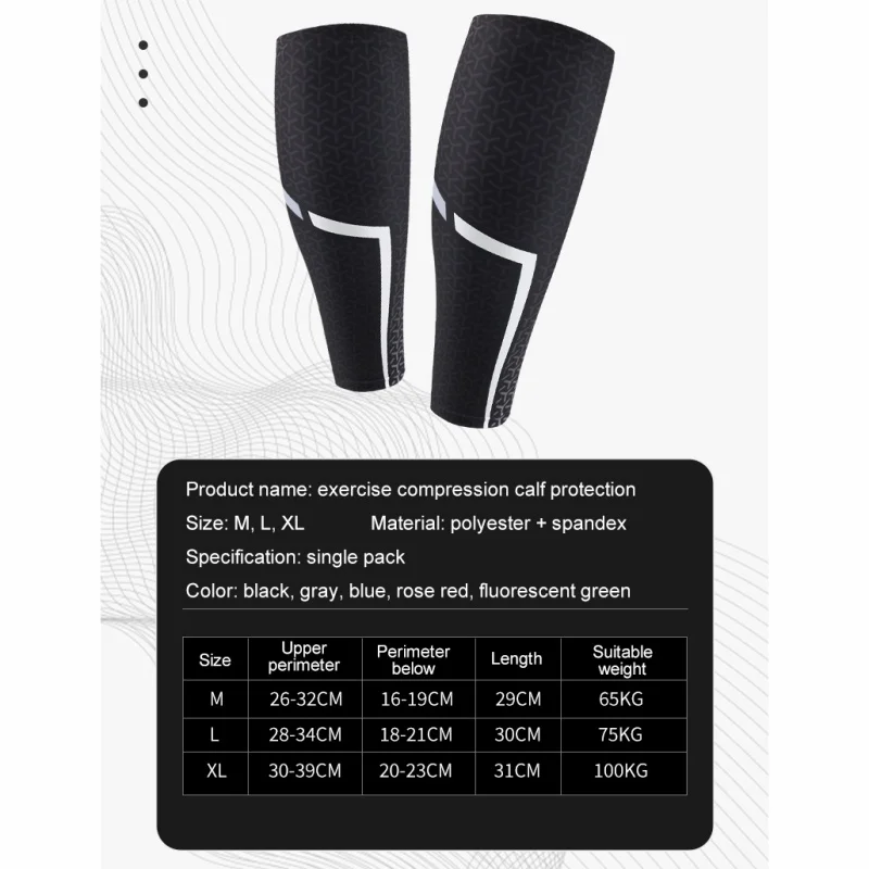 

1pc Leg Sleeve Cover Anti-slip Compression Knitted Leg Warmer Protector Outdoor Running Basketball Sports Accessories Hot