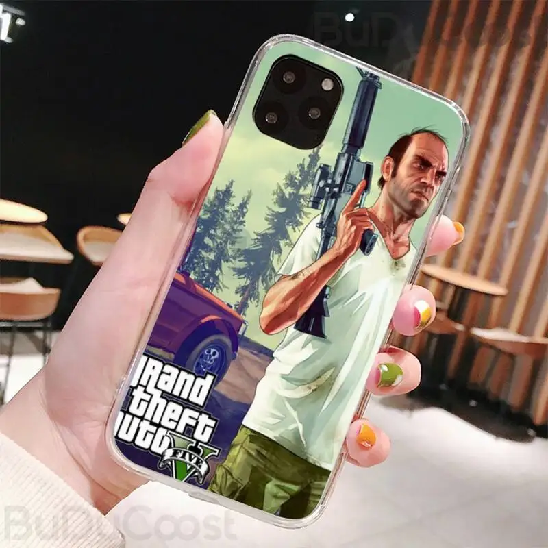 gta 5 game phone case for iphone 8 7 6 6s plus x 5s se 2020 xr 11 pro xs max 12 12mini free global shipping
