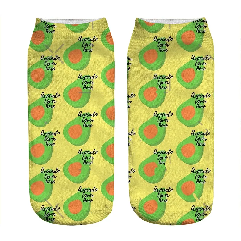 Женские носки кавайные синие с изображением воздушных шаров животных собак