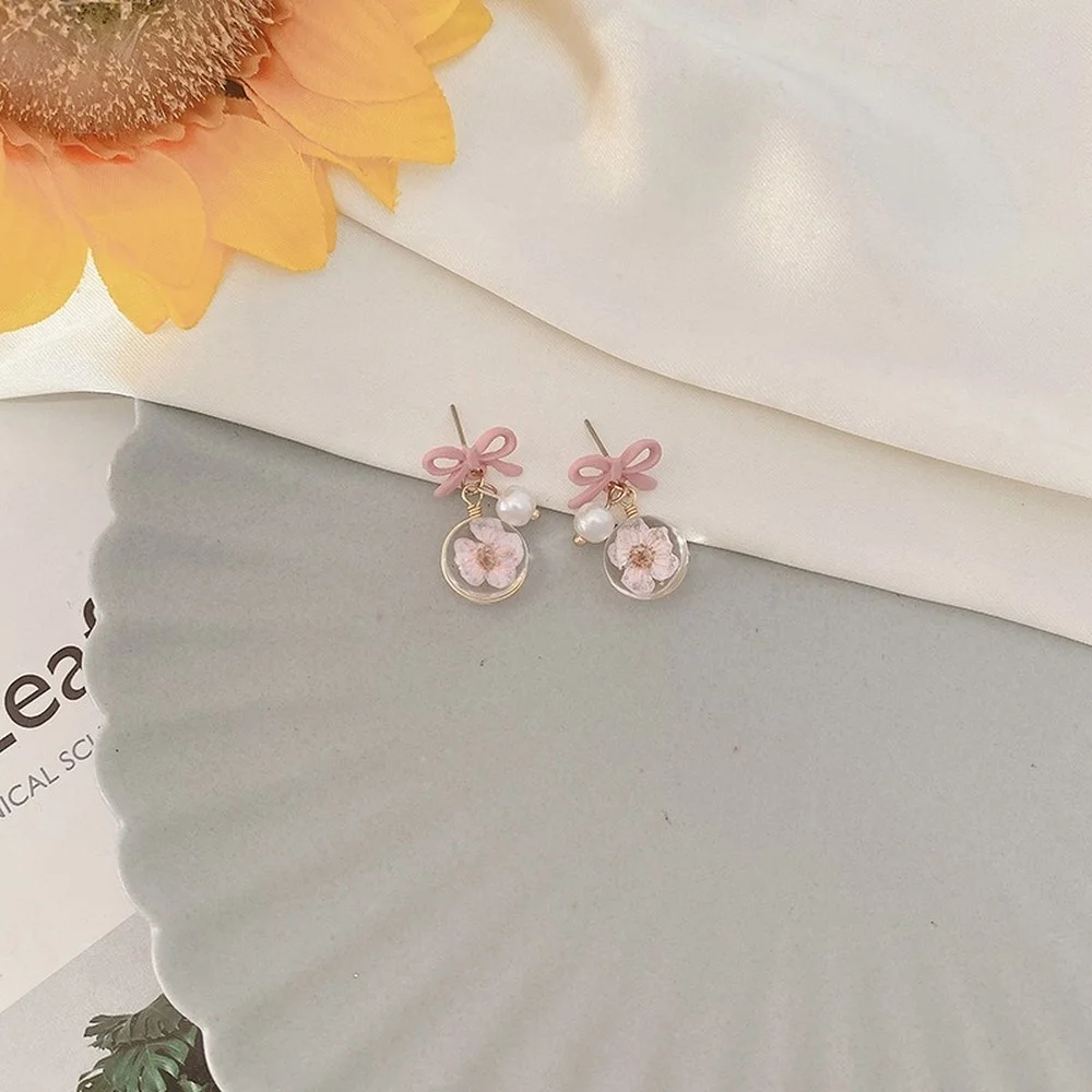 

Korean Fashion Earrings Set Cute New Earrings For Women Jewelry 2021 Long Tassel Earrings Grunge Flowers Earring Wholesale